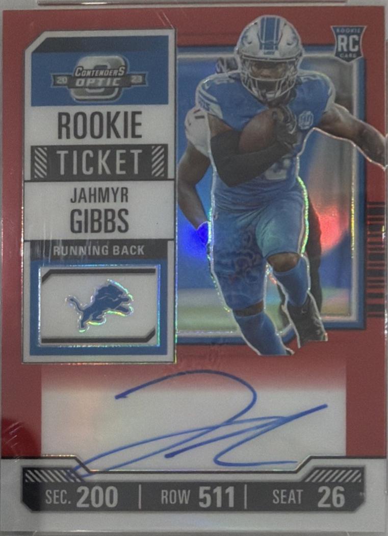 Jahmyr Gibbs [Rookie Ticket Autograph Red White Blue] #112