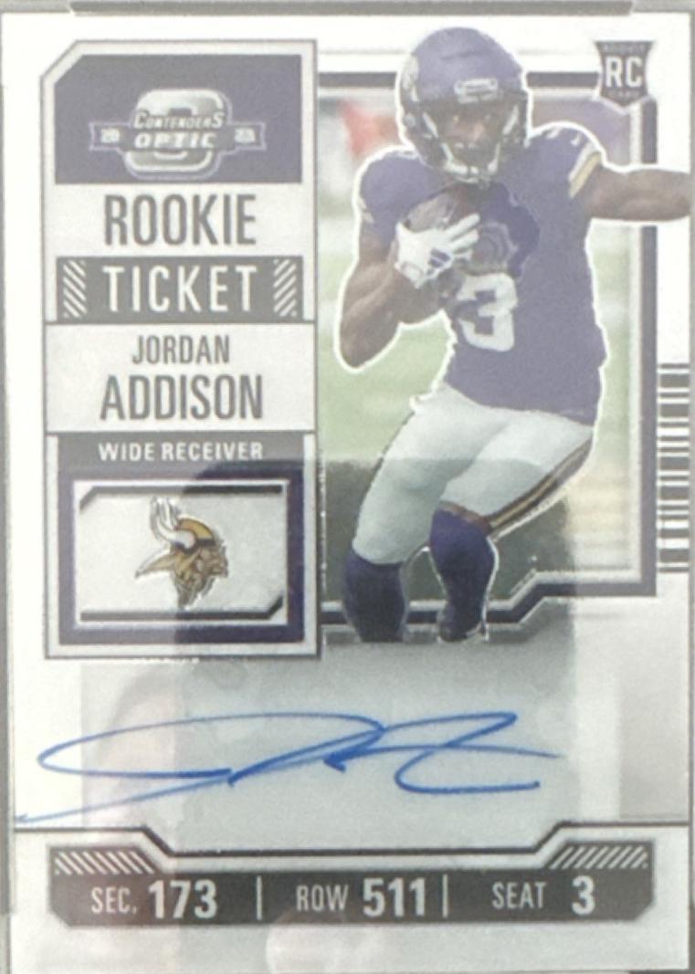 Jordan Addison [Rookie Ticket Autograph Red White Blue] #120