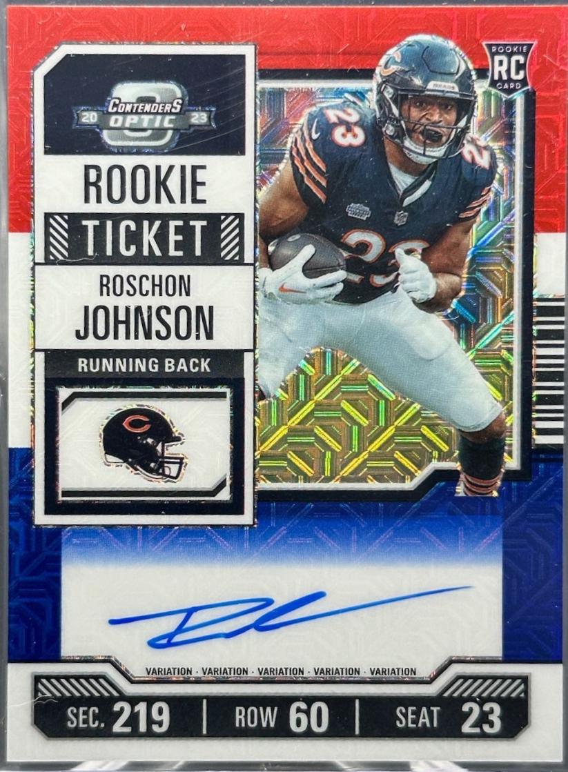Roschon Johnson [Rookie Ticket Autograph Red White Blue] #130