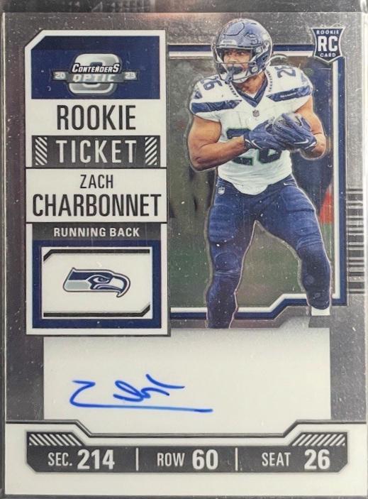 Zach Charbonnet [Rookie Ticket Autograph Red White Blue] #141