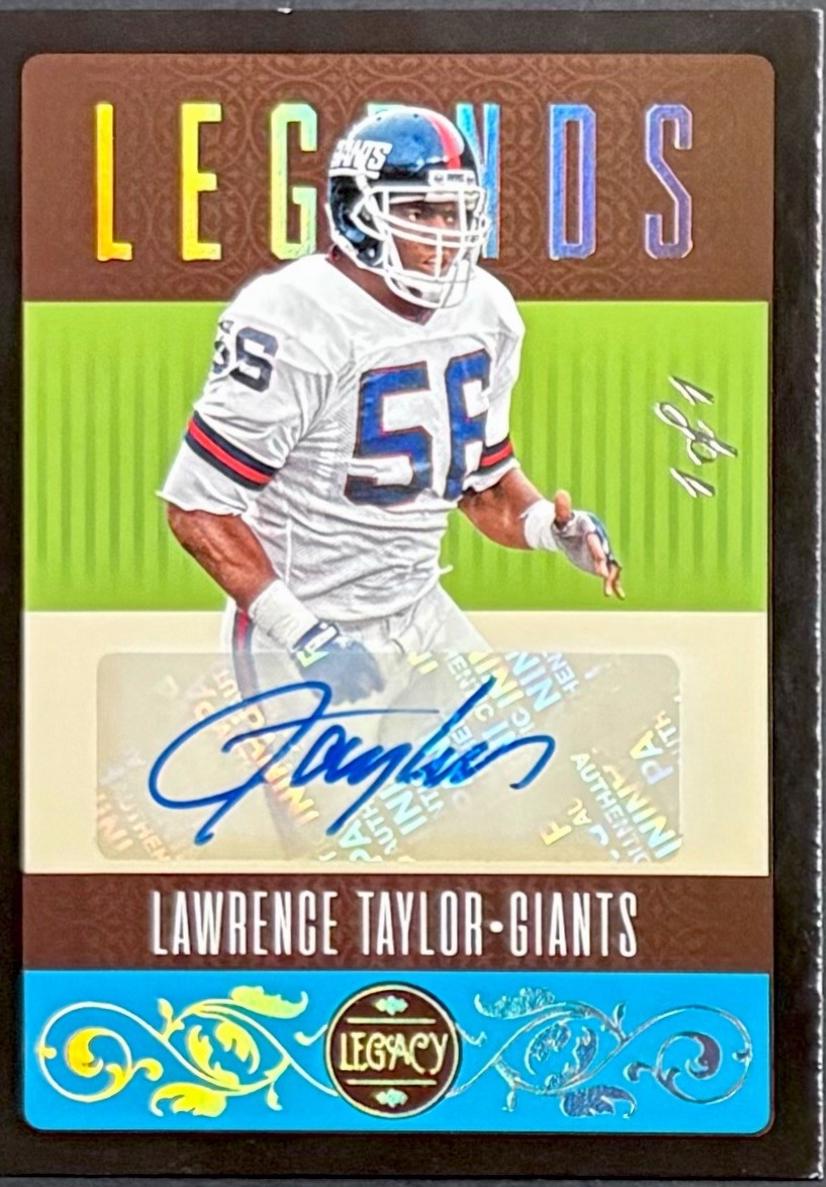 Lawrence Taylor [Black Autograph] #129