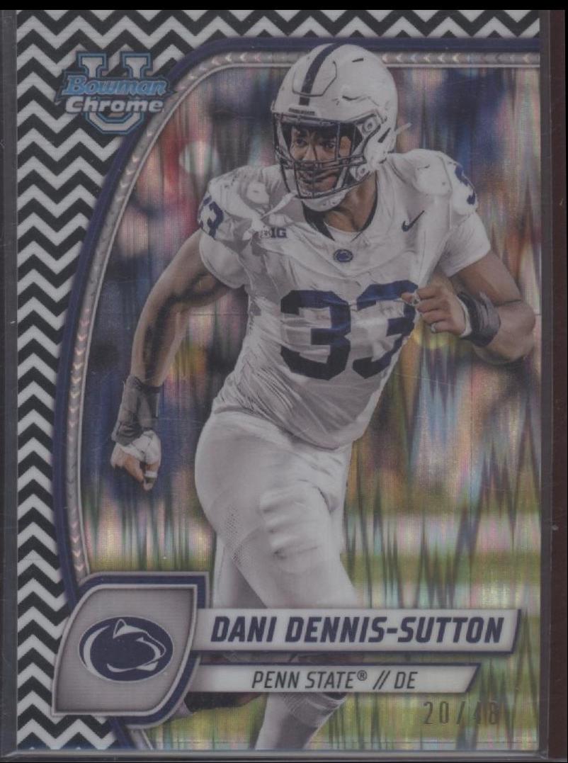 Dani Dennis-Sutton [Black White Stealth Refractor] #51