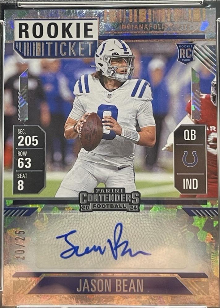 Jason Bean [Cracked Ice Ticket Autograph] #157