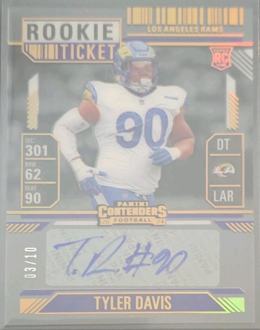 Tyler Davis [Clear Ticket Autograph] #291