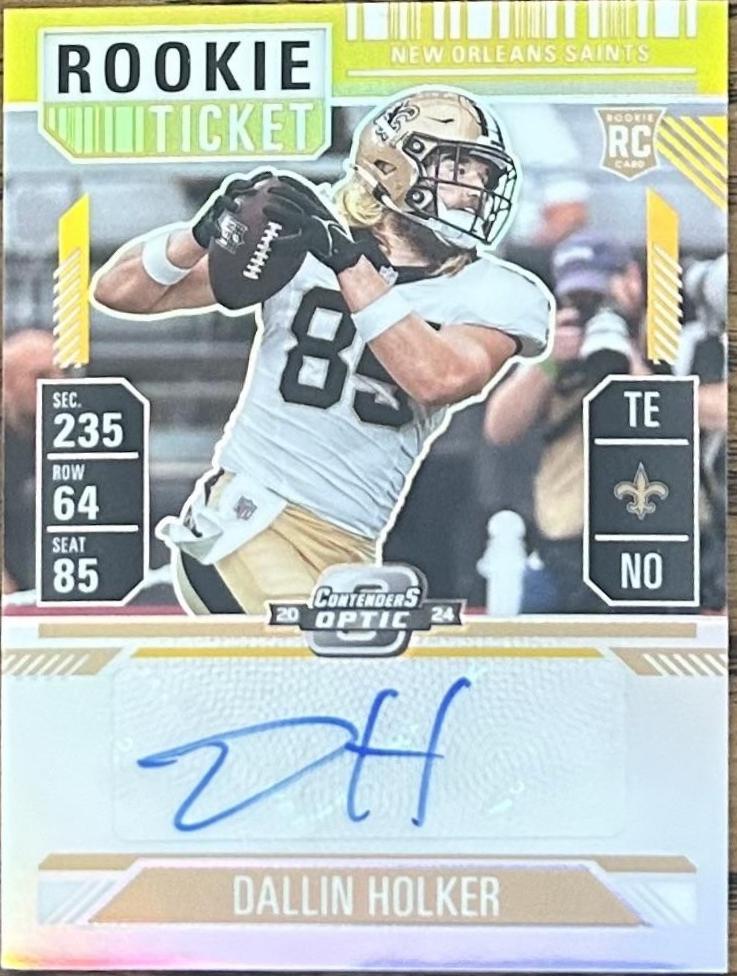 Dallin Holker [Gold Rookie Ticket Autograph Purple] #182