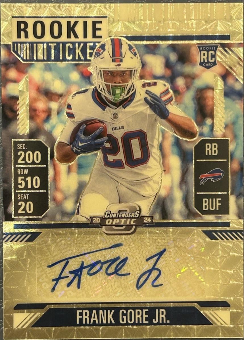 Frank Gore Jr. [Gold Vinyl Rookie Ticket Autograph Purple] #154