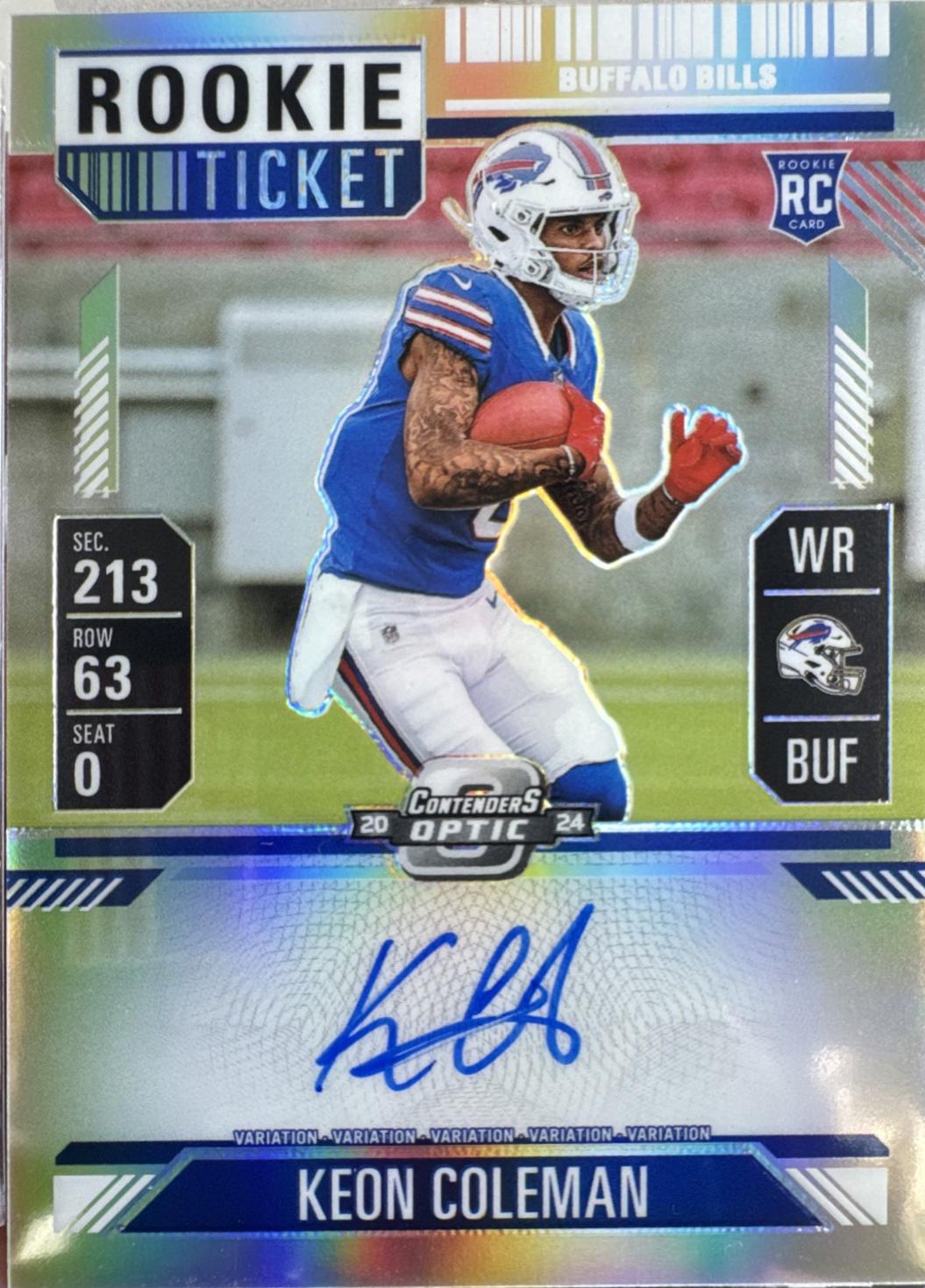 Keon Coleman [Silver] #117