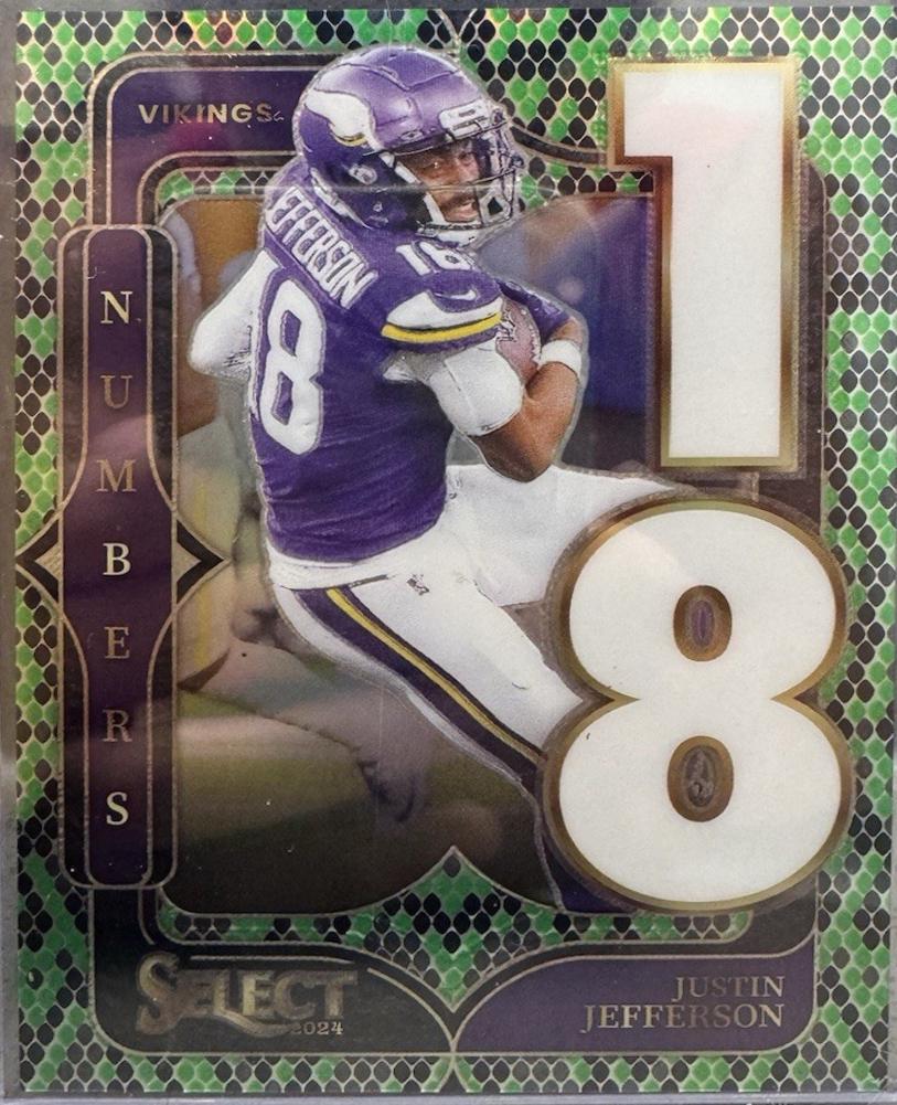 Justin Jefferson [Green Black Snakeskin Prizm] #1
