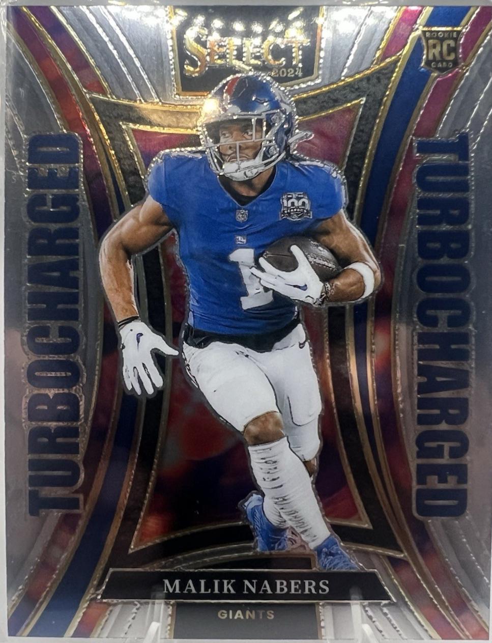 Malik Nabers [Silver Prizm] #15