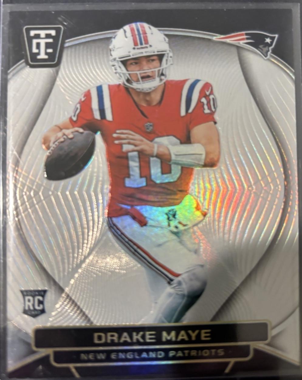 Drake Maye [Mirror Platinum White] #121