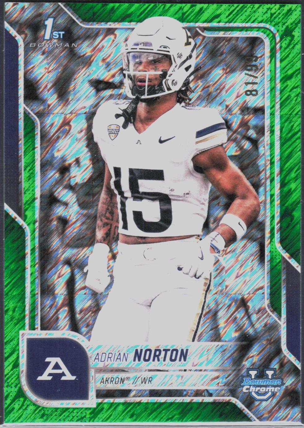 Adrian Norton [Green Shimmer Refractor] #88