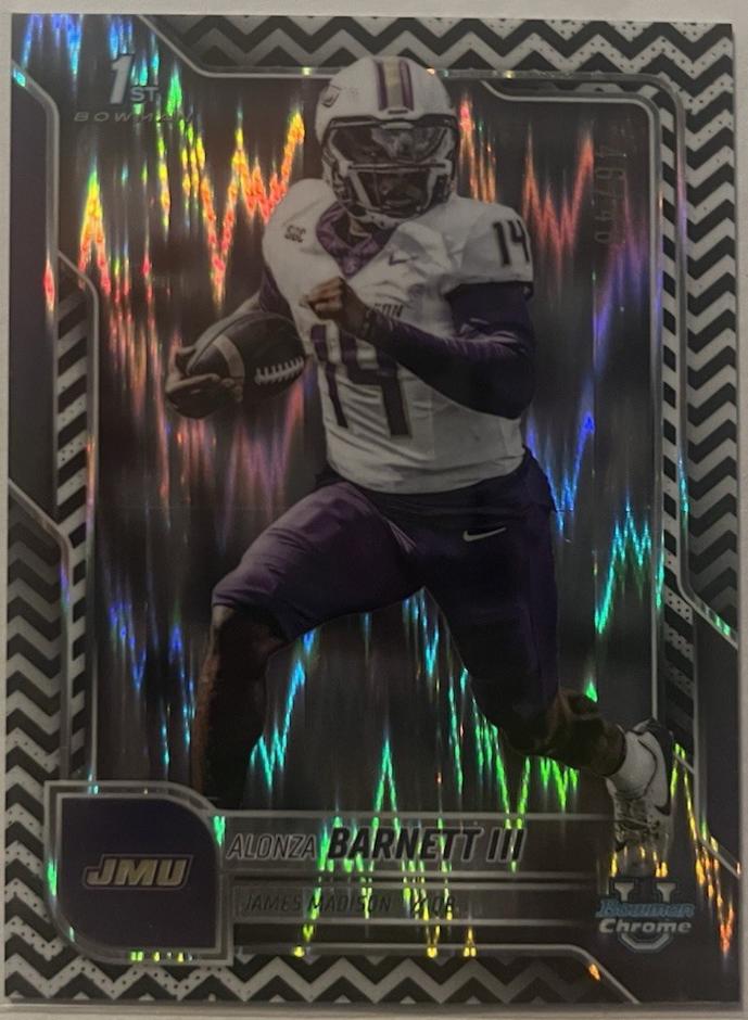Alonza Barnett III [Black White Stealth Refractor] #35