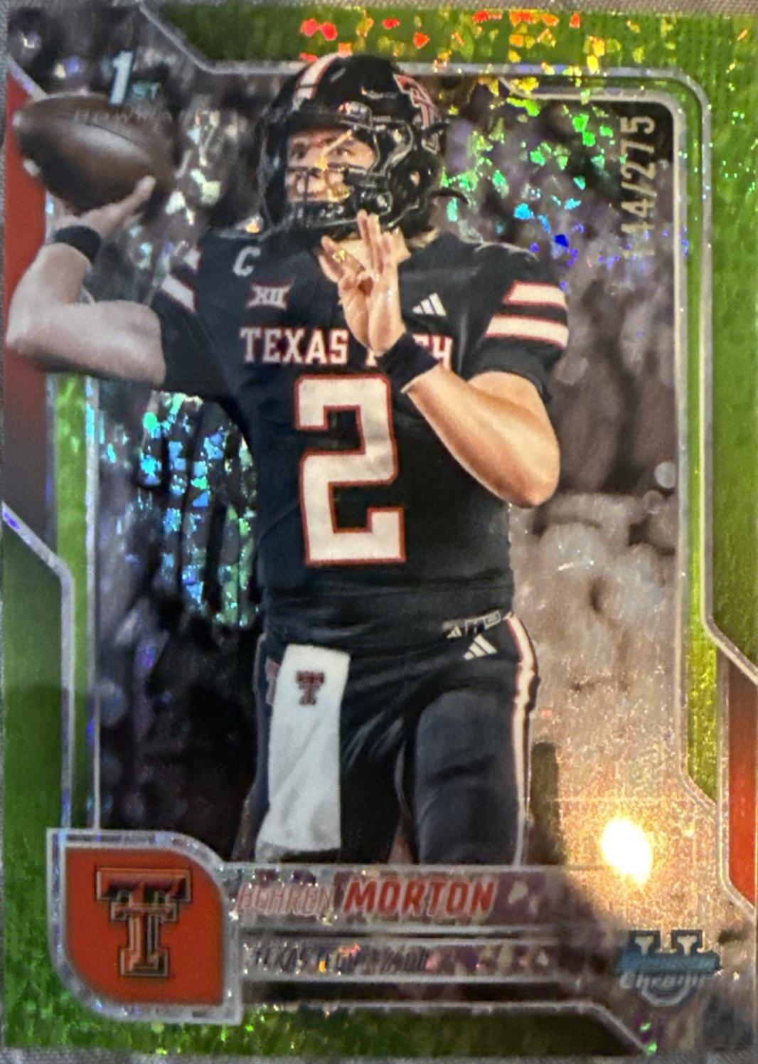 Behren Morton [Lime Green Mini-Diamond Refractor] #110