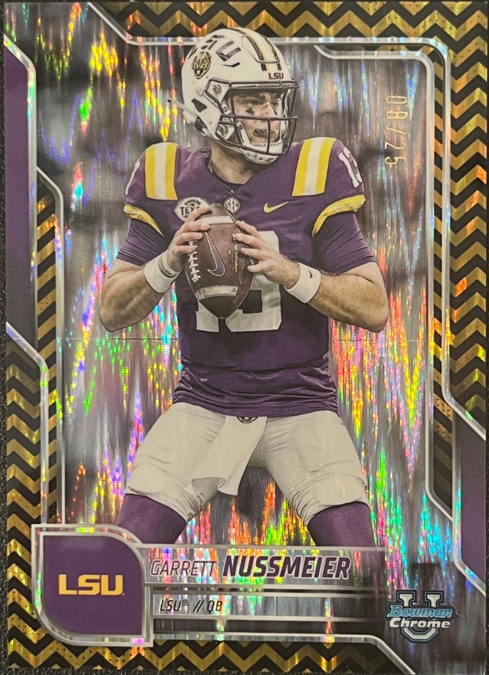 Garrett Nussmeier [Black Gold Stealth Refractor] #189