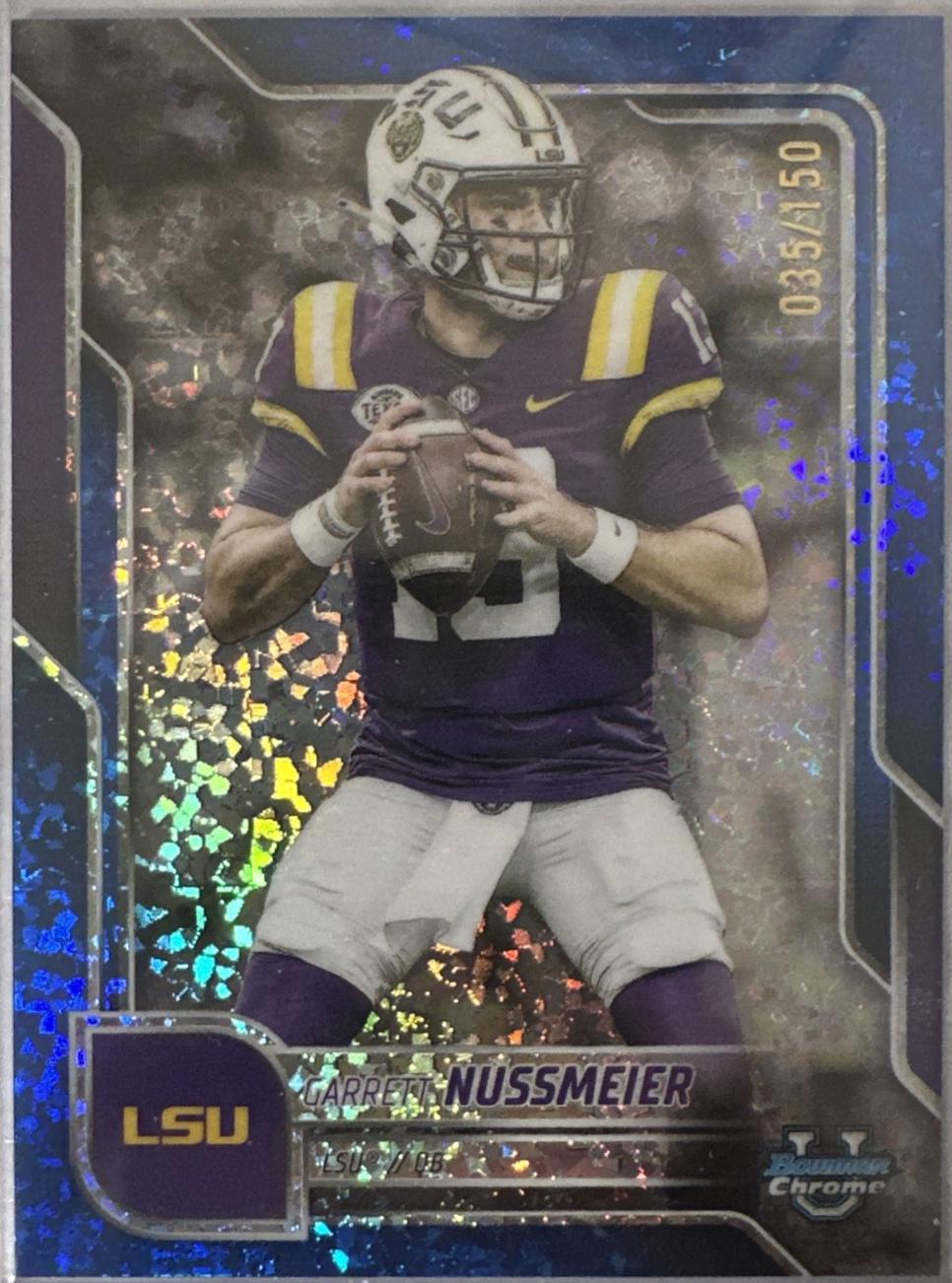 Garrett Nussmeier [Blue Mini-Diamond Refractor] #189