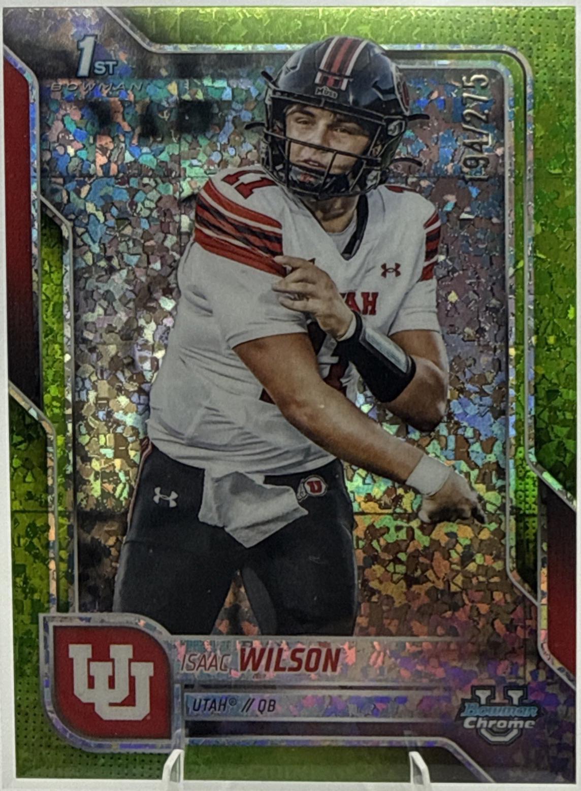 Isaac Wilson [Lime Green Mini-Diamond Refractor] #85