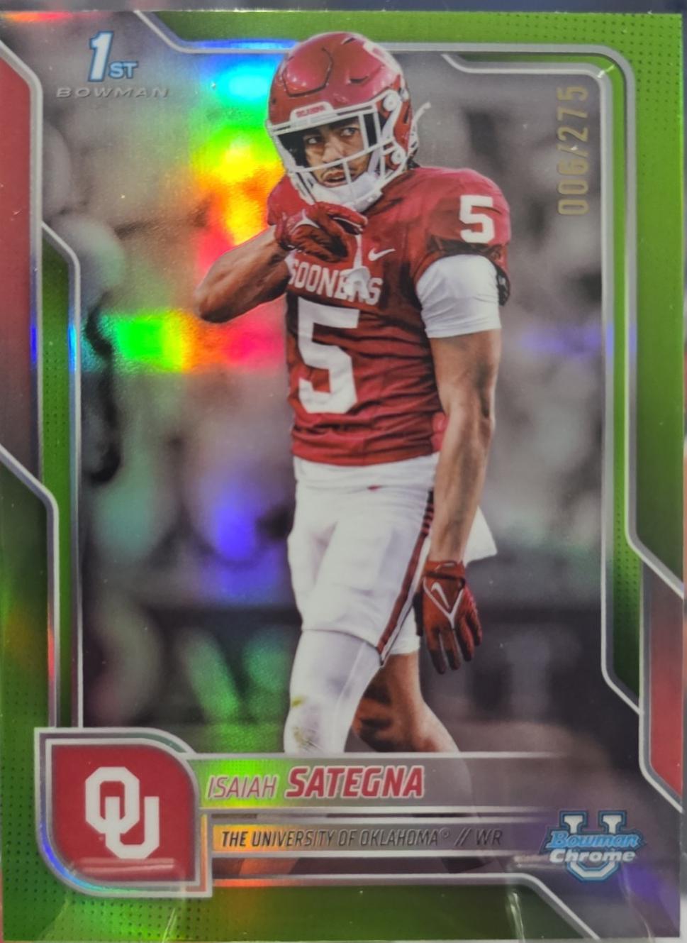 Isaiah Sategna [Lime Green Refractor] #48