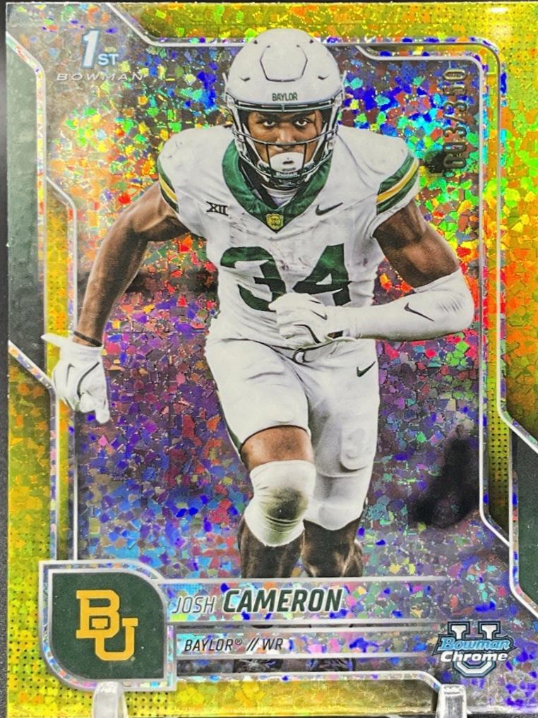 Josh Cameron [Yellow Mini-Diamond Refractor] #60