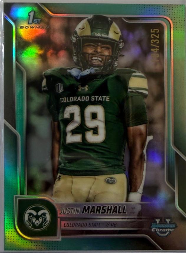 Justin Marshall [Aqua Refractor] #135