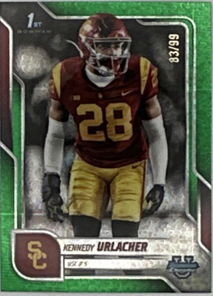 Kennedy Urlacher [Green Mini-Diamond Refractor] #16