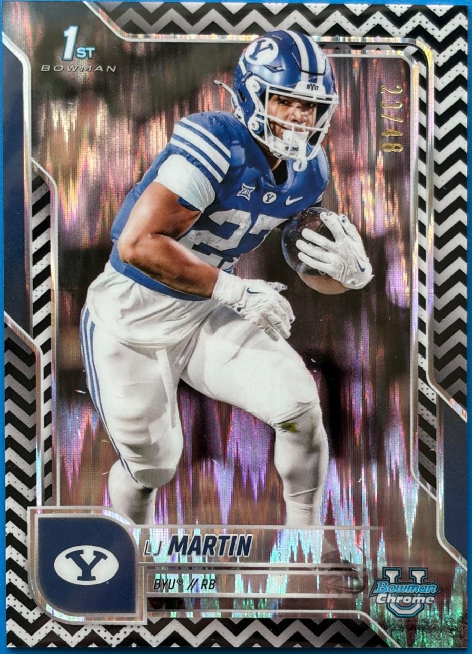 LJ Martin [Black White Stealth Refractor] #108