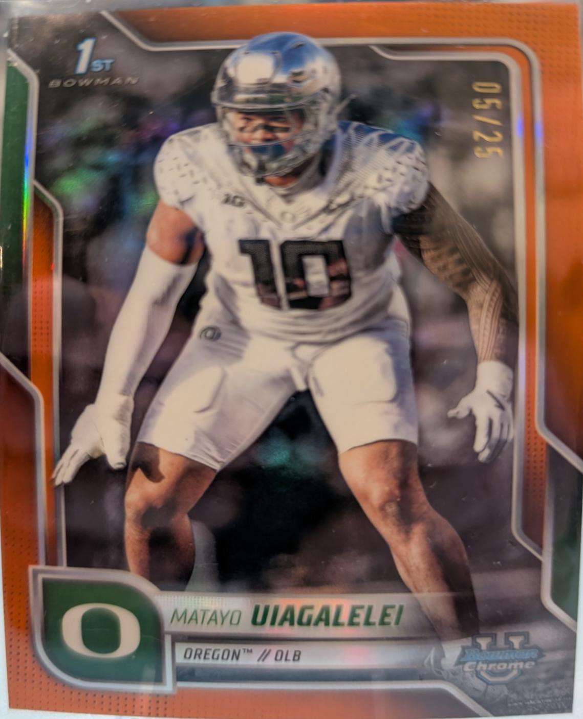 Matayo Uiagalelei [Orange Refractor] #64