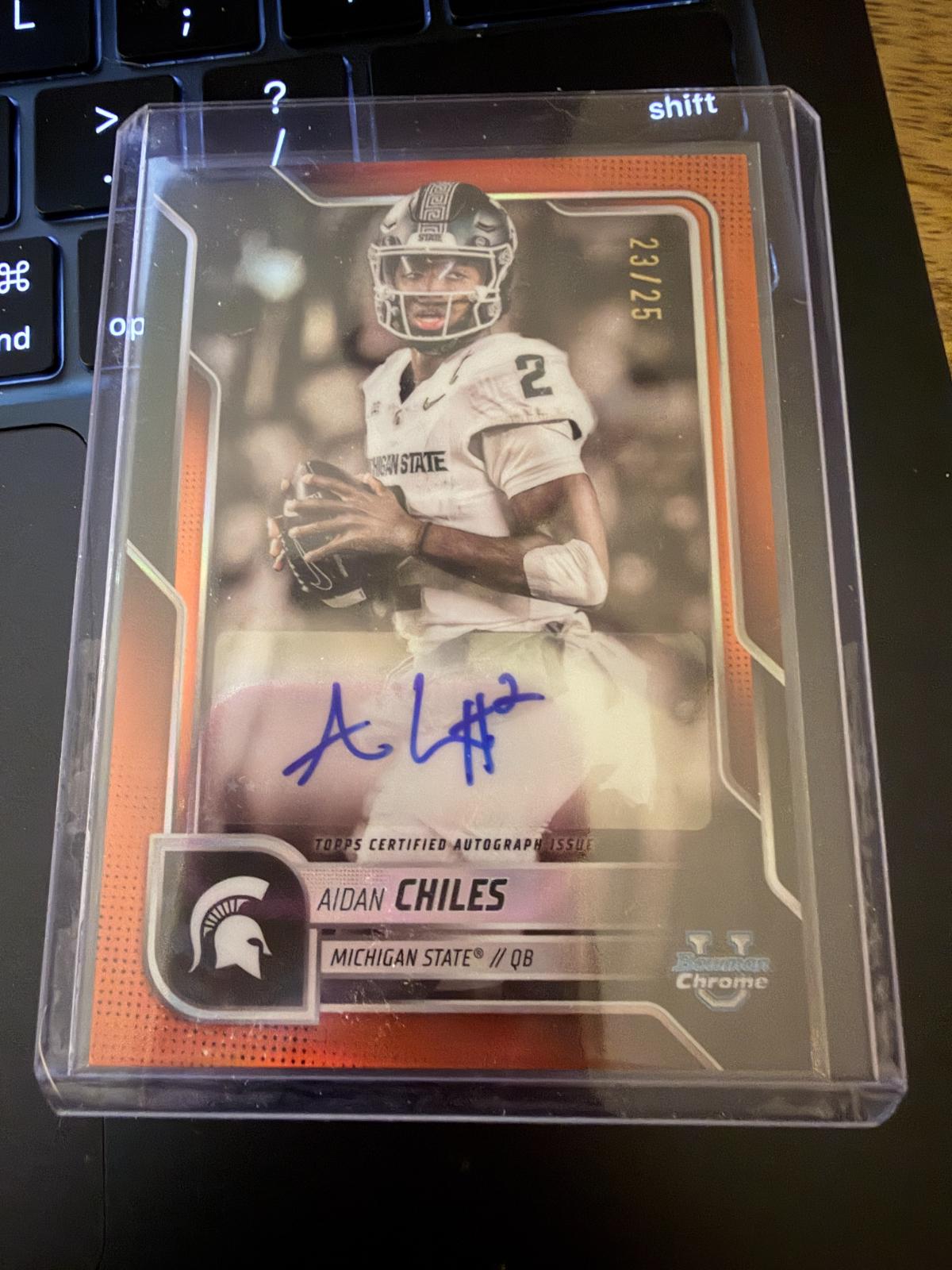 Aidan Chiles [Orange Refractor] #BCA-ACH