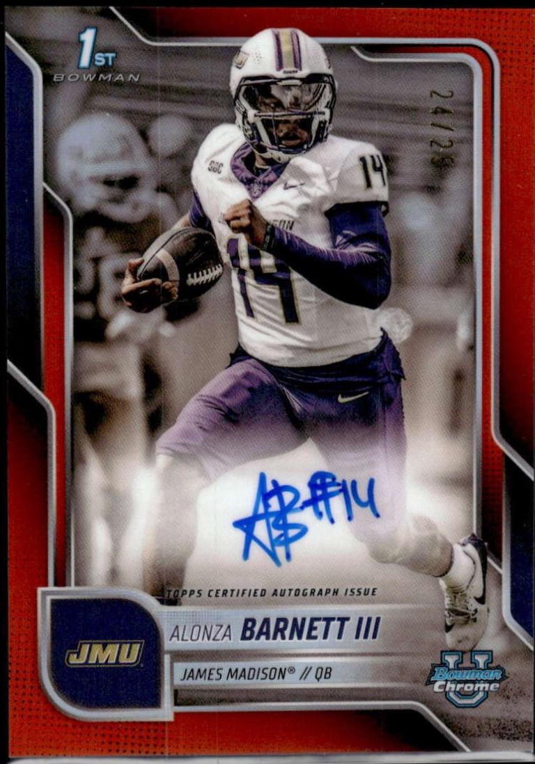 Alonza Barnett III [Orange Refractor] #BCA-AB