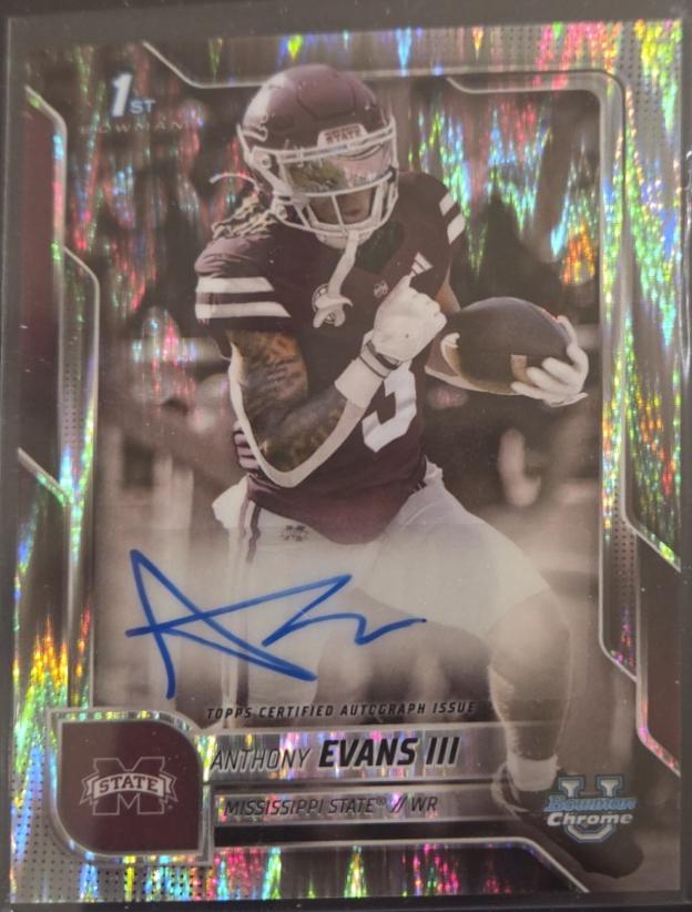 Anthony Evans III [Stealth Refractor] #BCA-AE