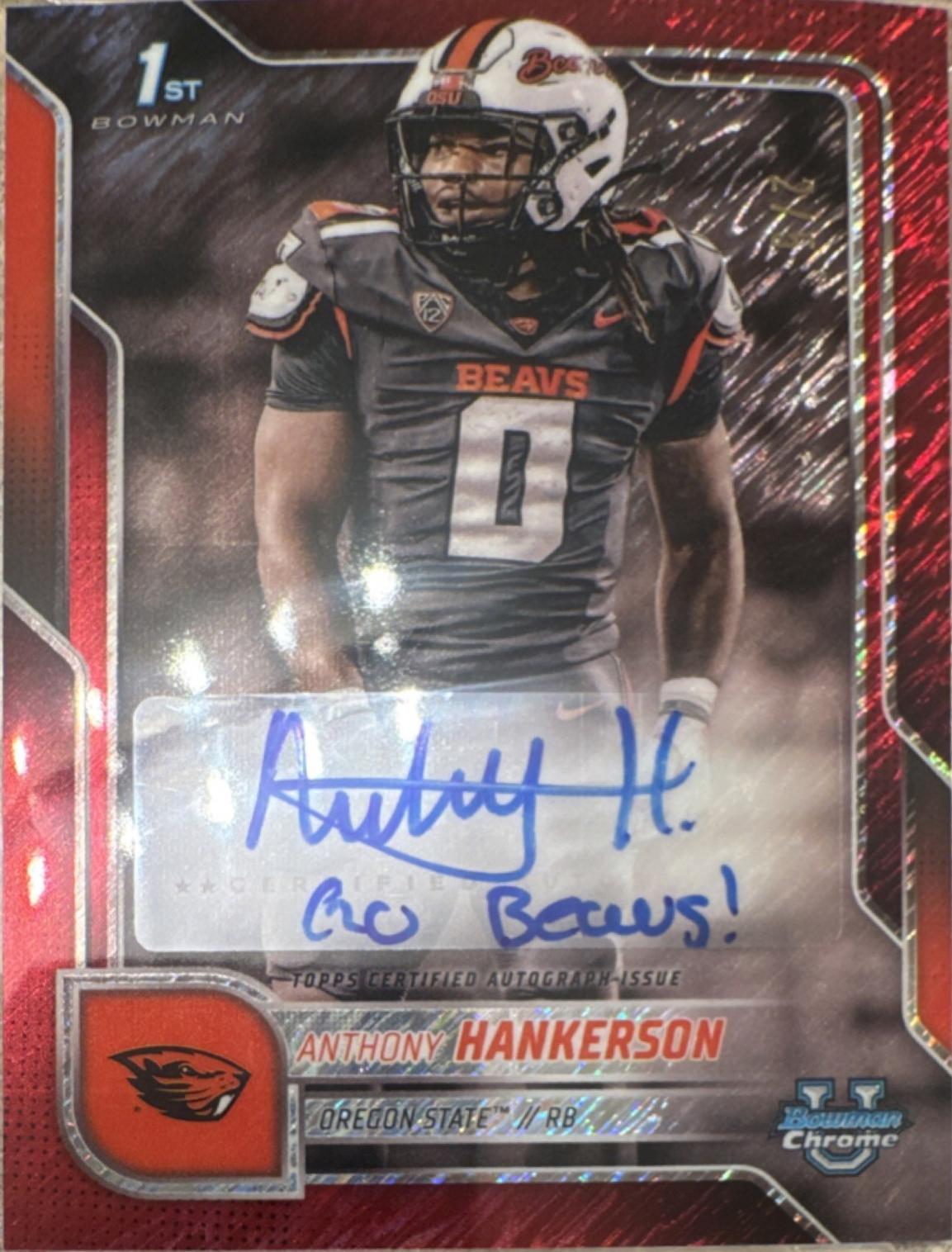Anthony Hankerson [Red Refractor] #BCA-AH