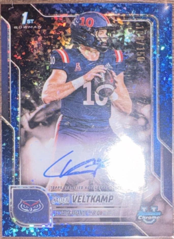 Caden Veltkamp [Blue Mini-Diamond Refractor] #BCA-CV