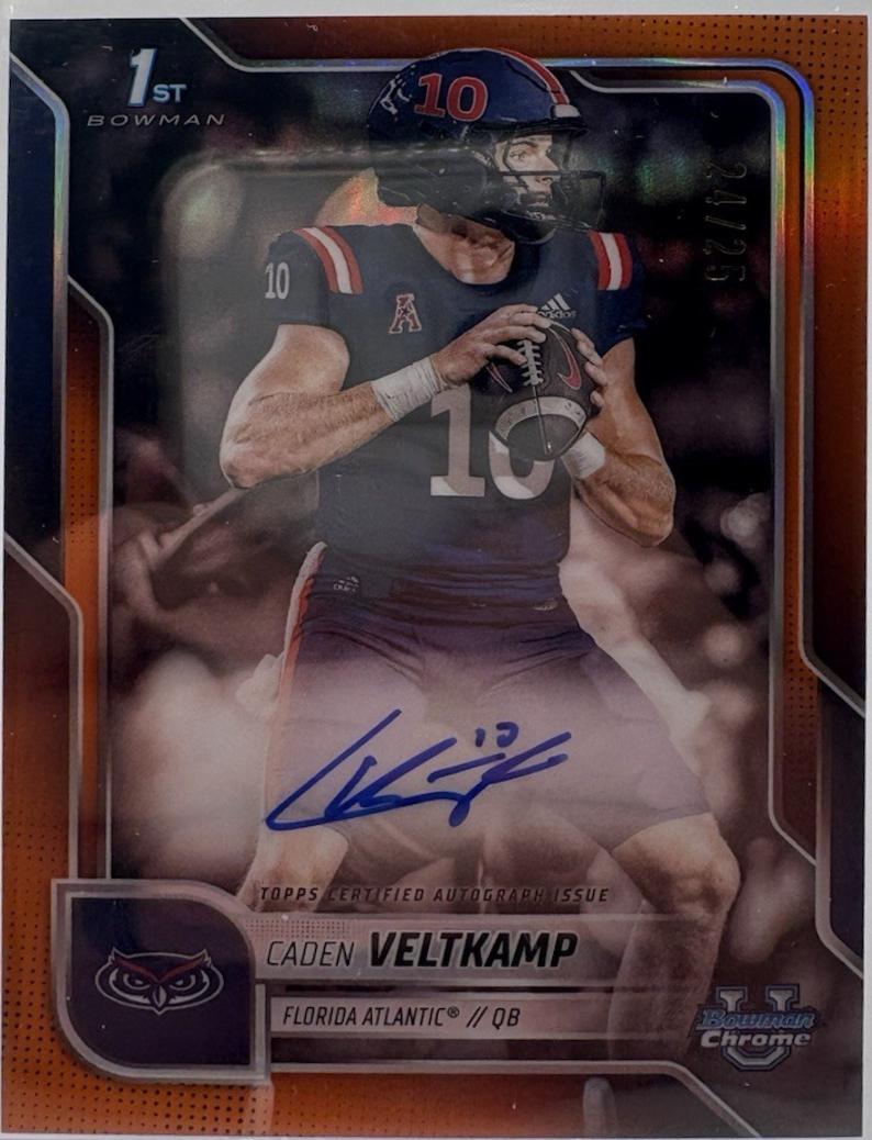 Caden Veltkamp [Orange Refractor] #BCA-CV