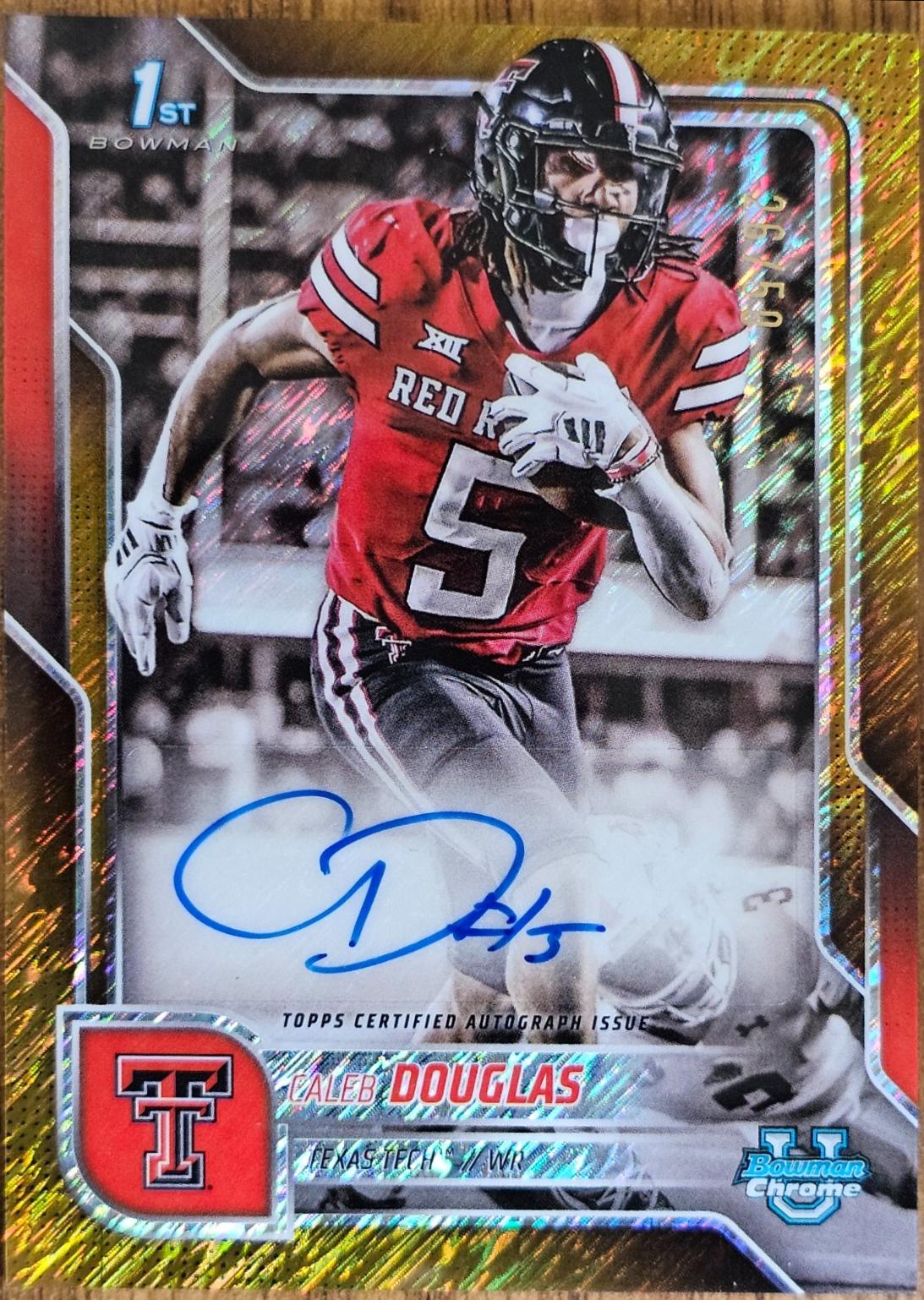 Caleb Douglas [Gold Shimmer Refractor] #BCA-CD