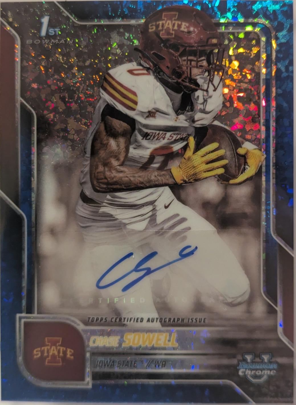 Chase Sowell [Blue Mini-Diamond Refractor] #BCA-CST