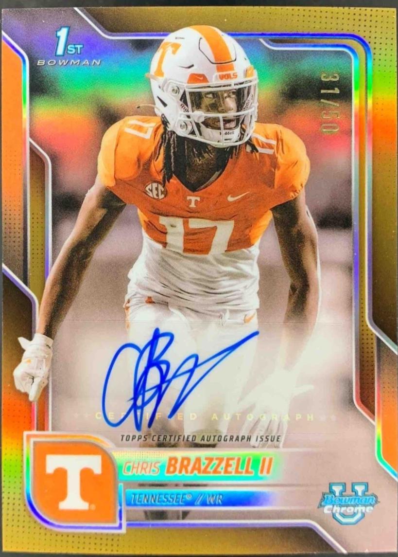 Chris Brazzell II [Gold Refractor] #BCA-CB