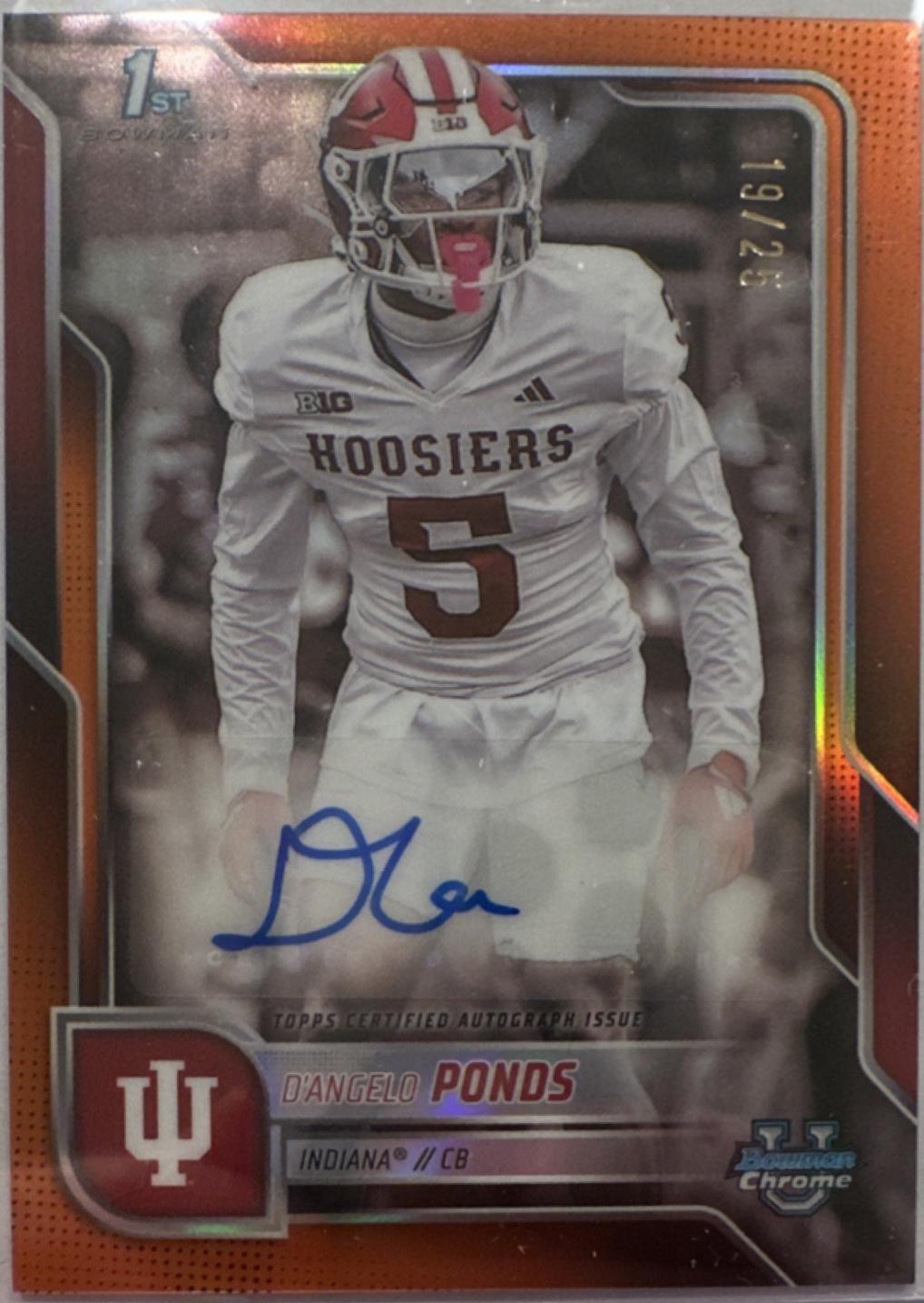 D'Angelo Ponds [Orange Refractor] #BCA-DPO