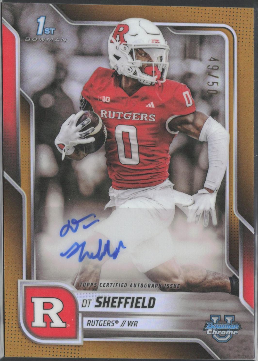 DT Sheffield [Gold Refractor] #BCA-DTS