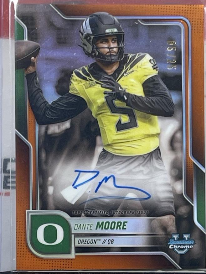 Dante Moore [Orange Refractor] #BCA-DAM