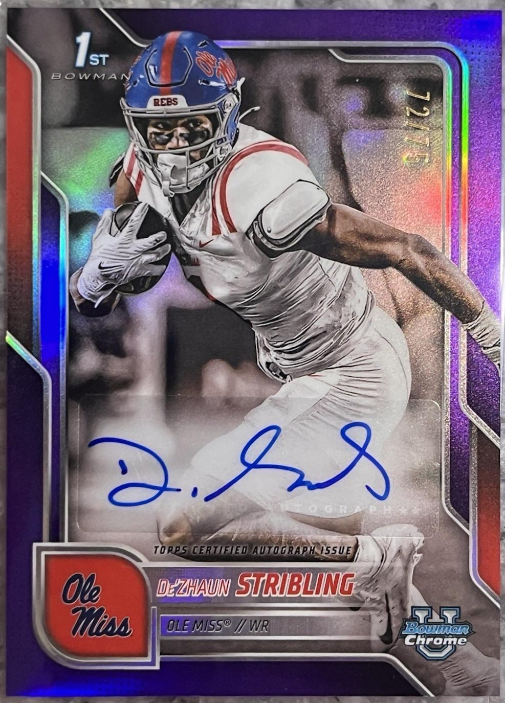 De'Zhaun Stribling [Purple Refractor] #BCA-DST