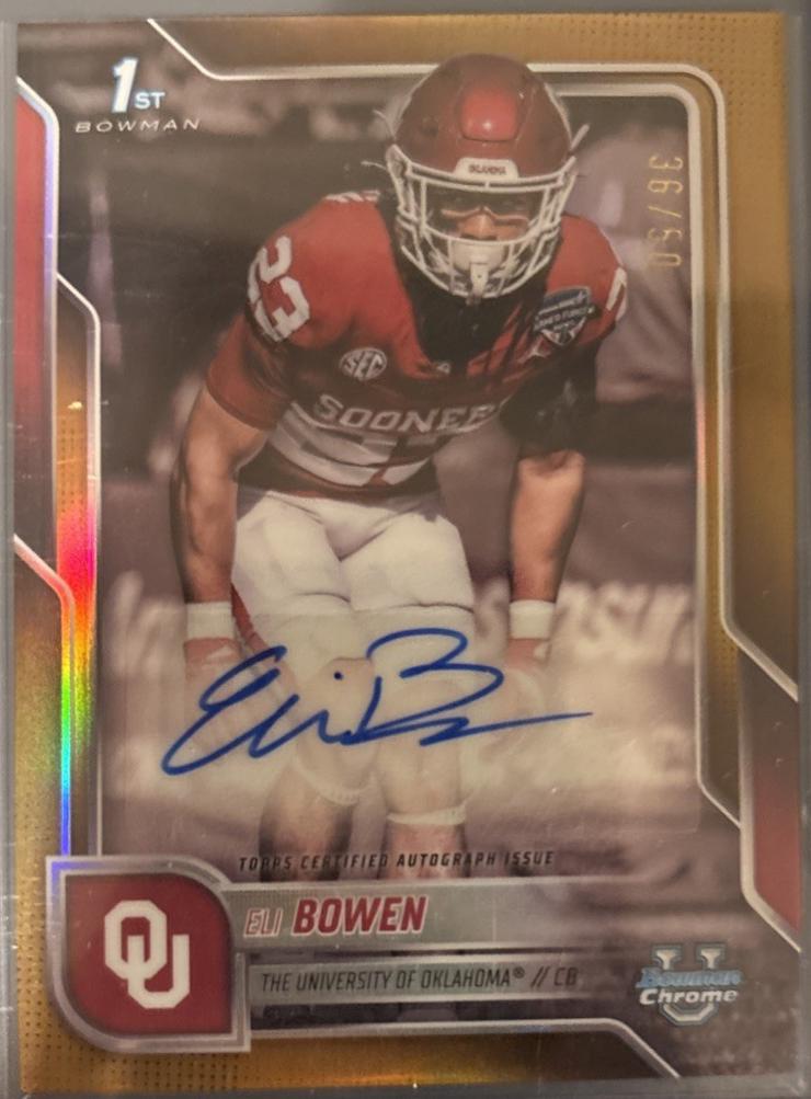 Eli Bowen [Gold Refractor] #BCA-ELI