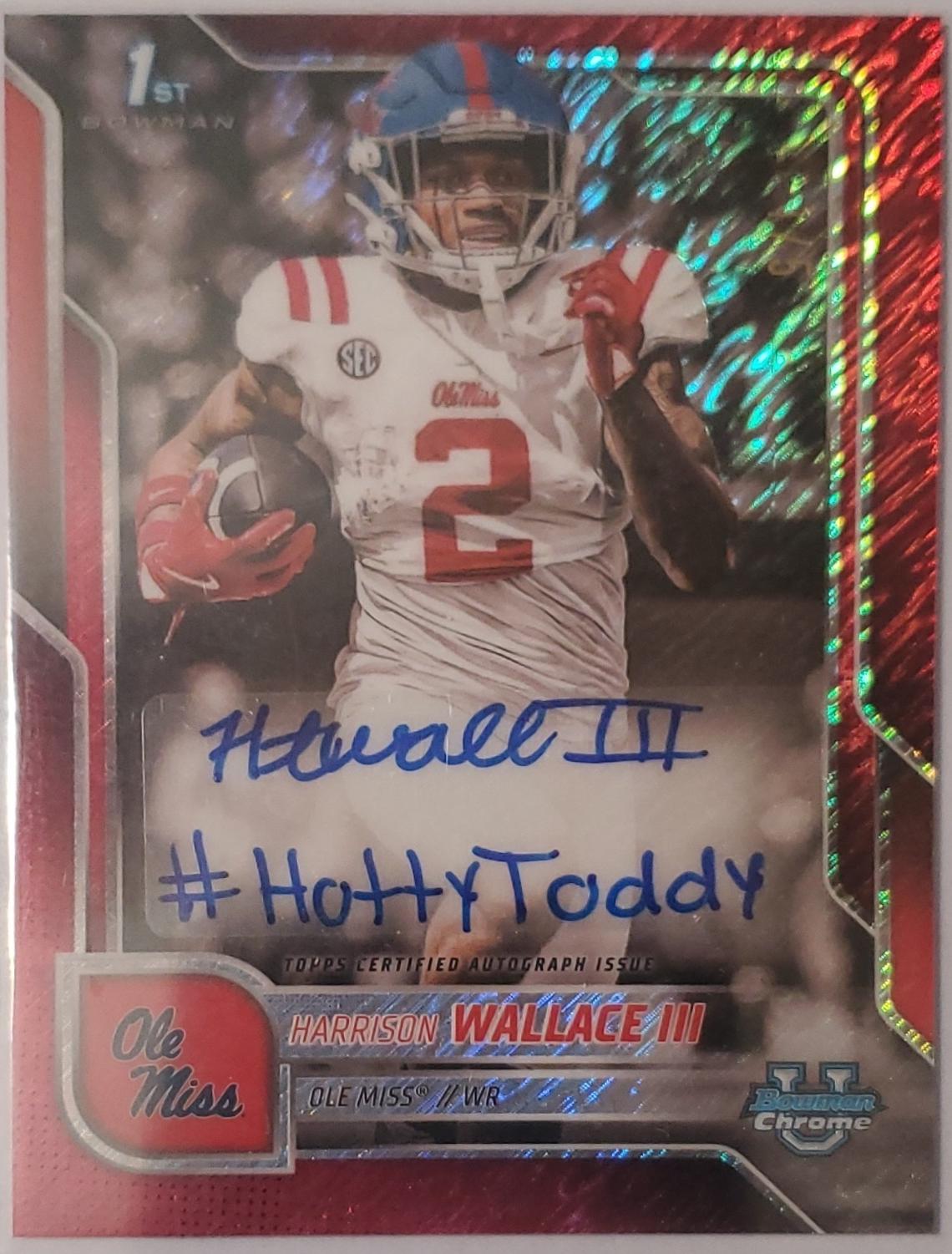 Harrison Wallace III [Red Refractor] #BCA-HW
