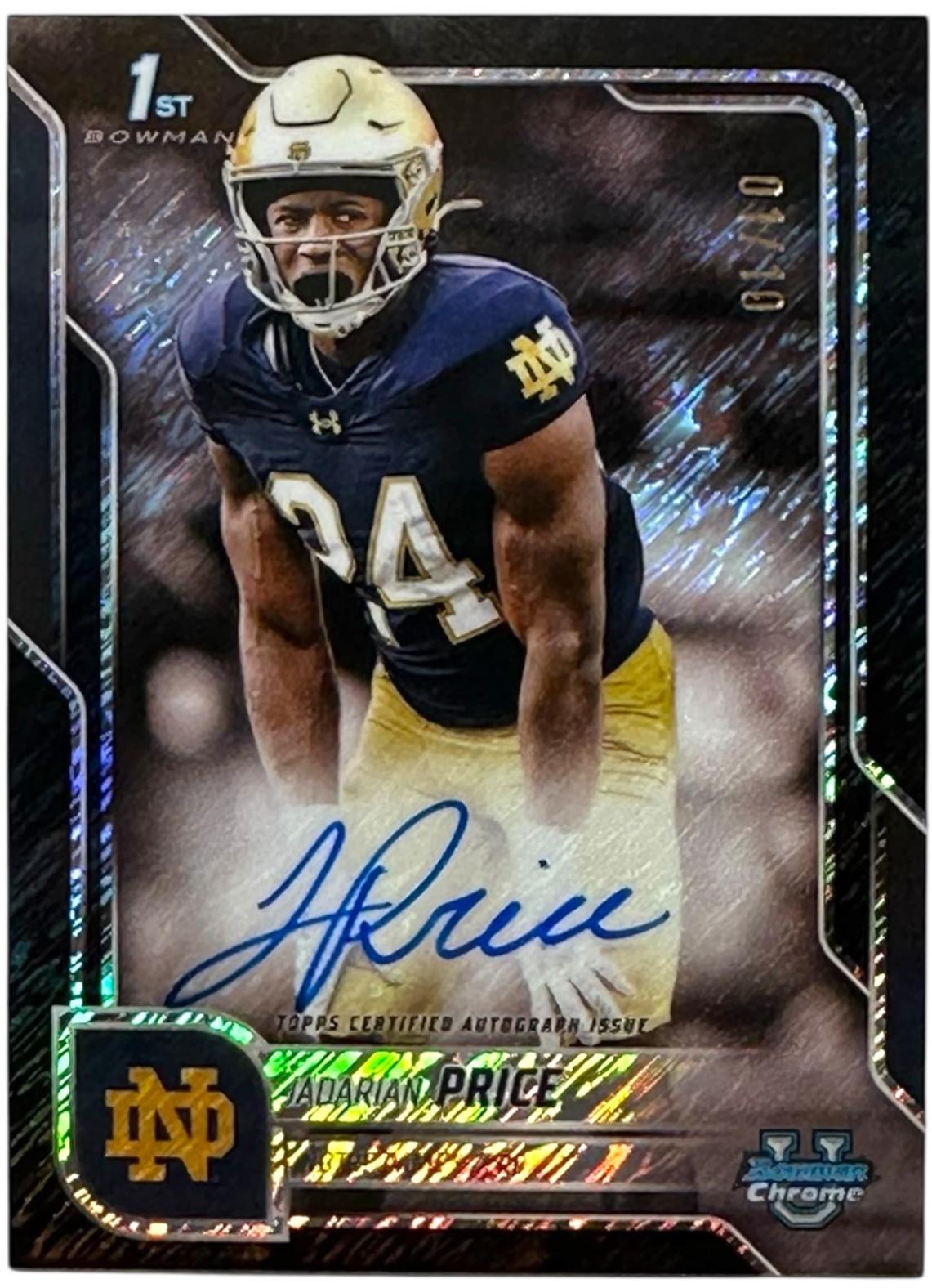 Jadarian Price [Black Shimmer Refractor] #BCA-JPR