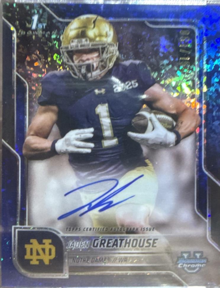 Jaden Greathouse [Blue Mini-Diamond Refractor] #BCA-JGR