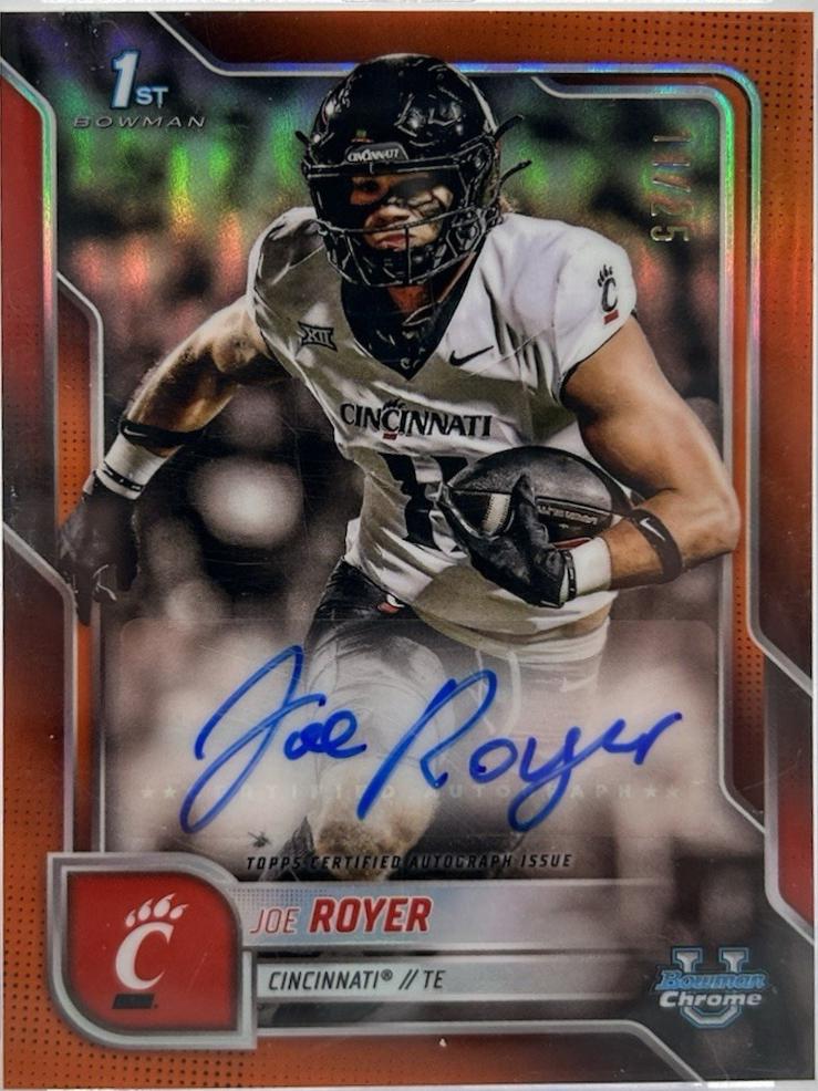 Joe Royer [Orange Refractor] #BCA-JRO