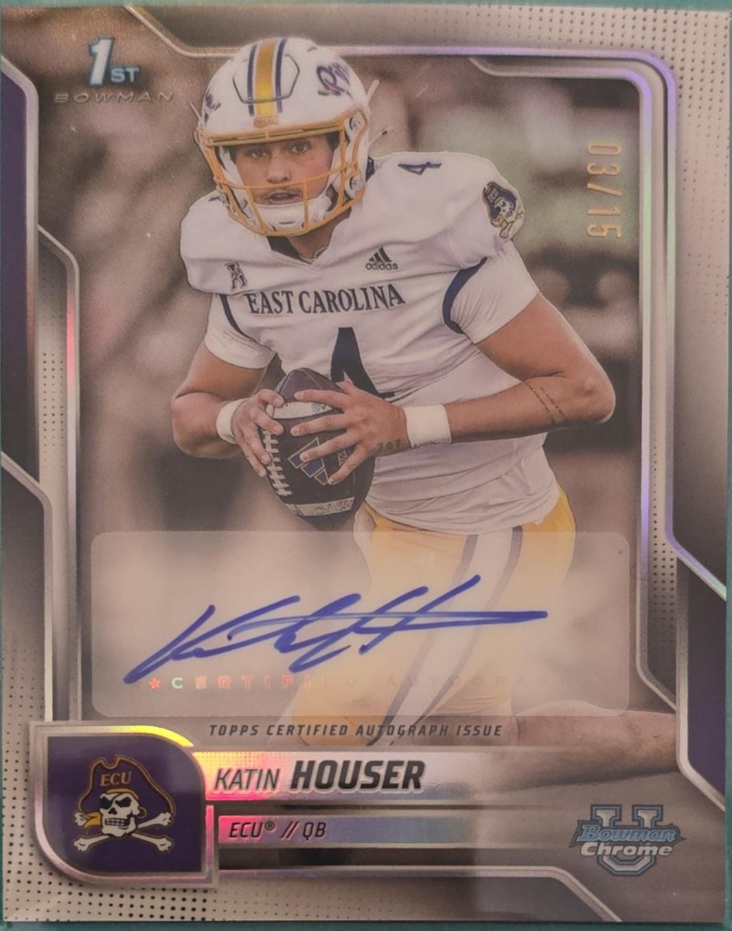 Katin Houser [White Refractor] #BCA-KH