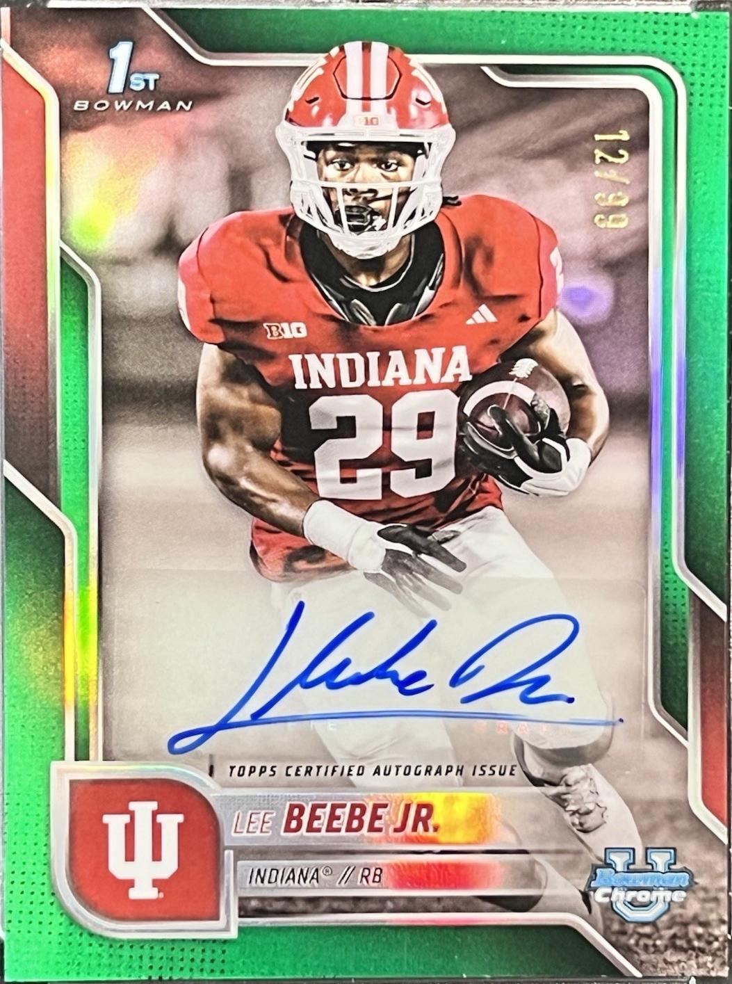 Lee Beebe Jr. [Green Refractor] #BCA-LBJ