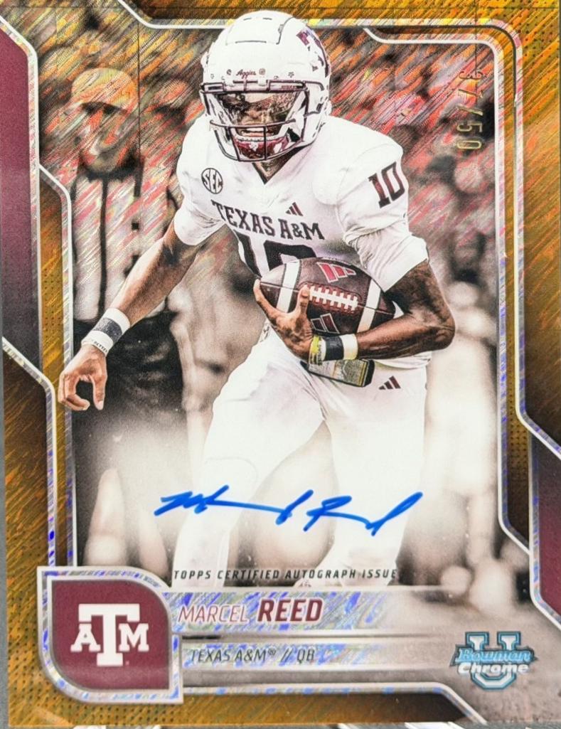 Marcel Reed [Gold Shimmer Refractor] #BCA-MRE