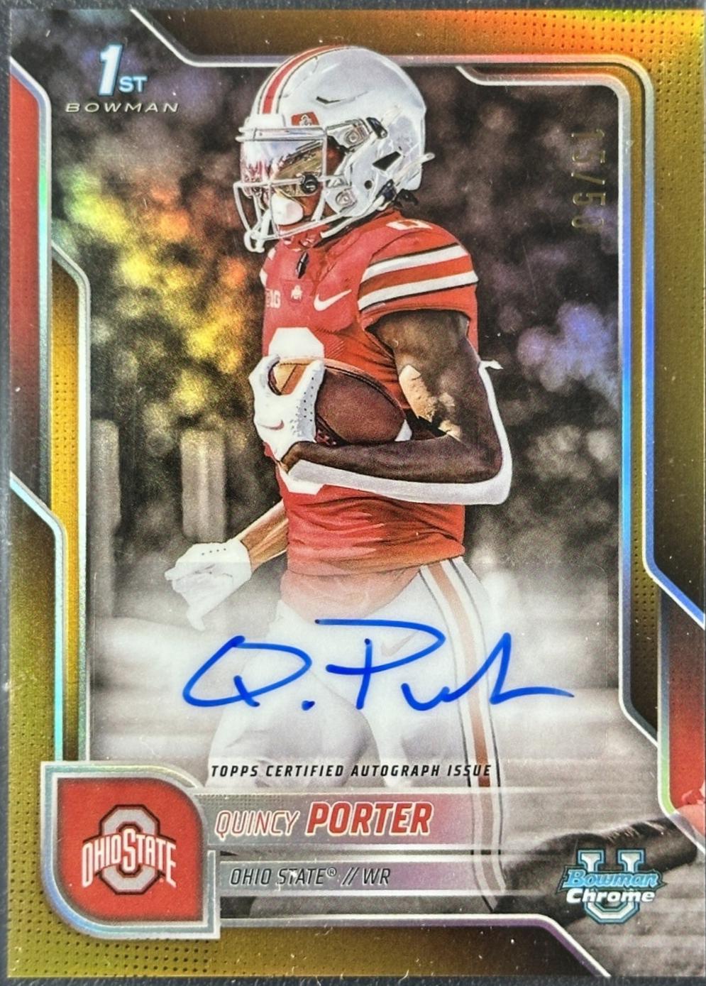 Quincy Porter [Gold Refractor] #BCA-QPO