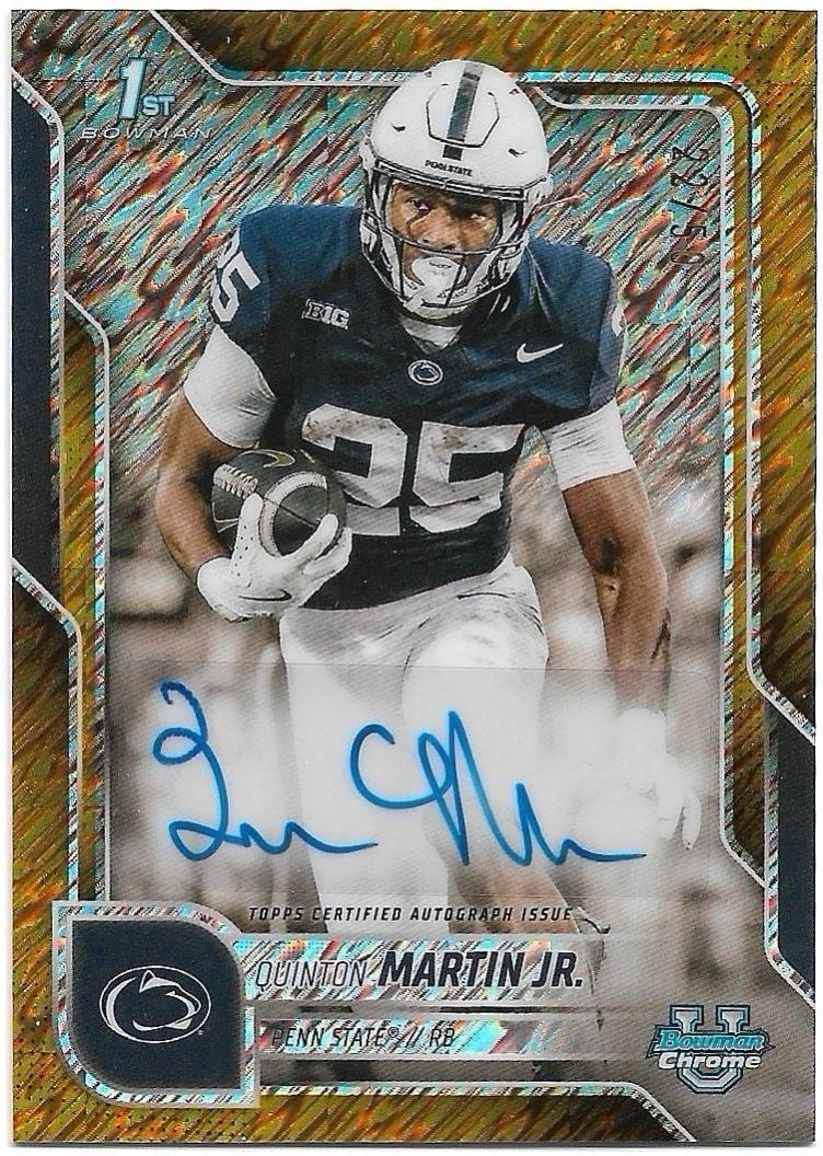 Quinton Martin Jr. [Gold Shimmer Refractor] #BCA-QMJ