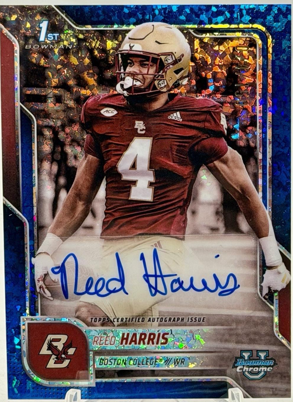 Reed Harris [Blue Mini-Diamond Refractor] #BCA-RHA